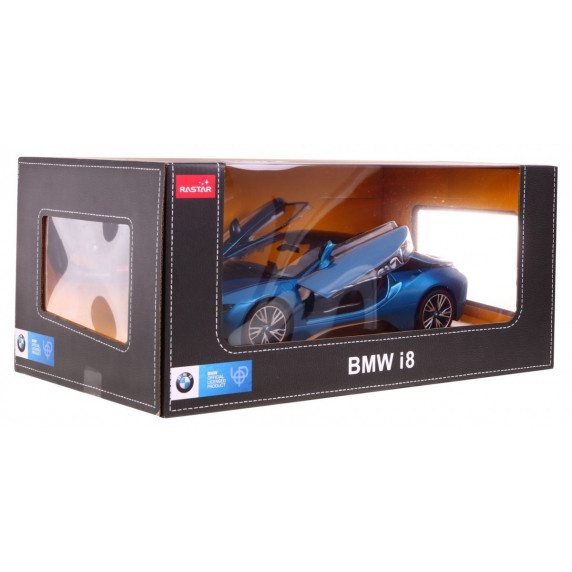 Mașină sport RC BMW i8 RASTAR 1:14 - albastru