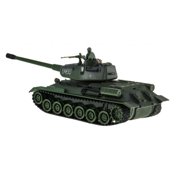 Tanc cu telecomandă - 1:28 Inlea4Fun T-34 Camouflage Mina and Shield