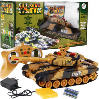 Tanc cu telecomandă - galben - RC Tank WAR Camouflage 