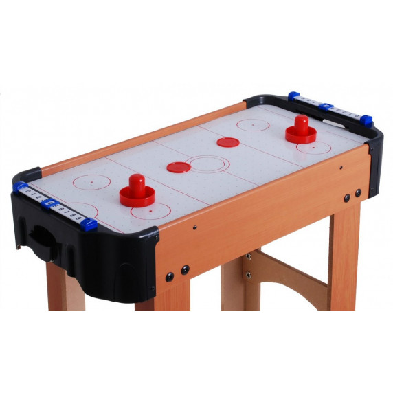Mini masă de hochei Air Hockey Inlea4Fun - lemn