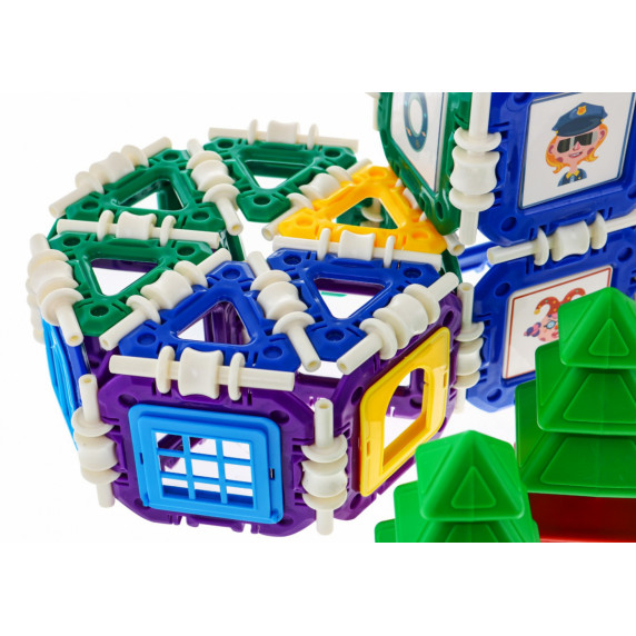 Jucărie de construcții 252 bucăți - Inlea4Fun BUCKLE BUILDING BLOCKS