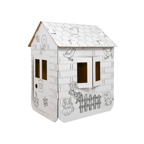 Casa de joacă din carton - Inlea4Fun House For Painting