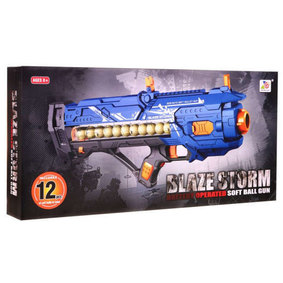 Pistol jucărie cu bile din spumă Blaze Storm Inlea4fun  