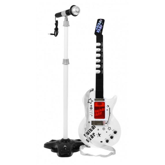 Chitară electrică cu microfon și amplificator pentru copii Inlea4fun GUITAR KIT