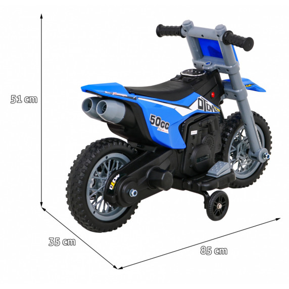 Motocicletă electrică - Inlea4Fun V-Cross - albastru