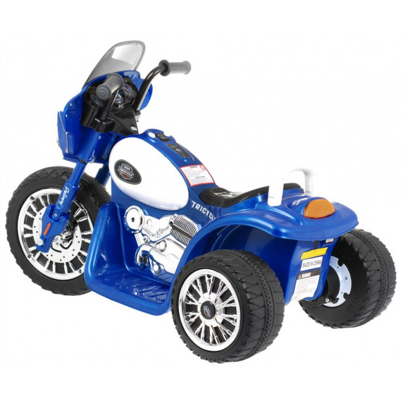 Motocicletă electrică pentru copii - Chopper - albastru