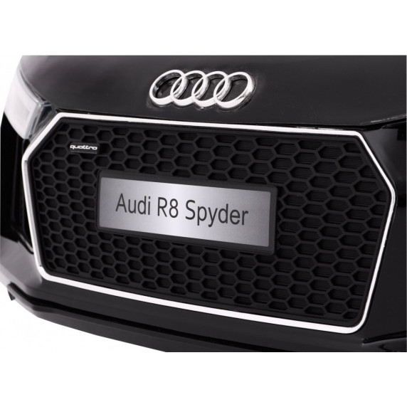 Mașină electrică lăcuită - AUDI R8 Spyder RS EVA - negru