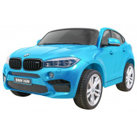 Mașină electrică lăcuită - BMW X6M XXL - albastru deschis 