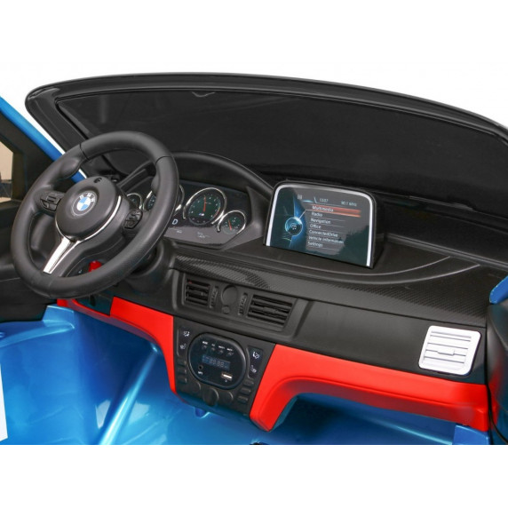 Mașină electrică lăcuită - BMW X6M XXL - albastru deschis