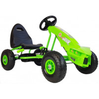 Kart cu pedale - Inlea4Fun SUPER SPEED A-18 - verde 