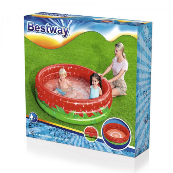 Piscină gonflabilă pentru copii - 160x38 cm - BESTWAY 51145 - căpșună