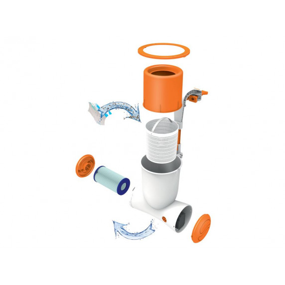 Circulator de apă cu filtru și skimmer - BESTWAY 58462 Flowclear 2574 l/oră