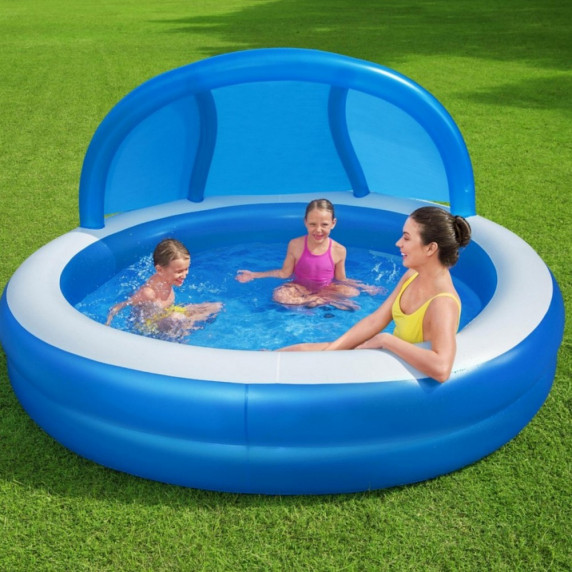  Piscină gonflabilă pentru copii cu copertină - 241 x 140 cm - BESTWAY