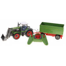 Tractor agricol cu remorcă și telecomandă - 1:28 - verde Preview