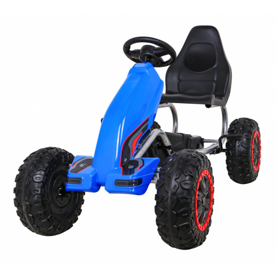 Kart cu pedale - albastru - Inlea4Fun STRONG