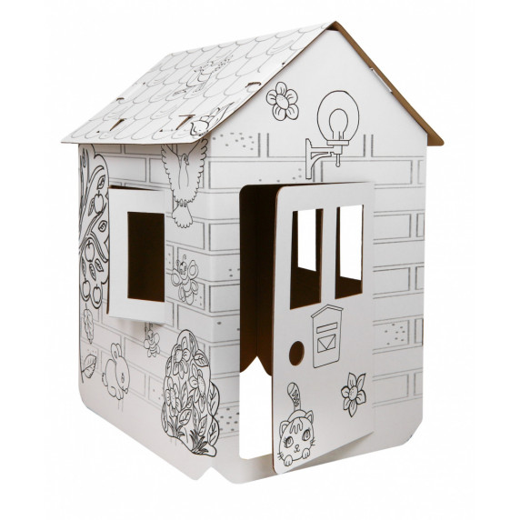 Casa de joacă din carton - Inlea4Fun House For Painting