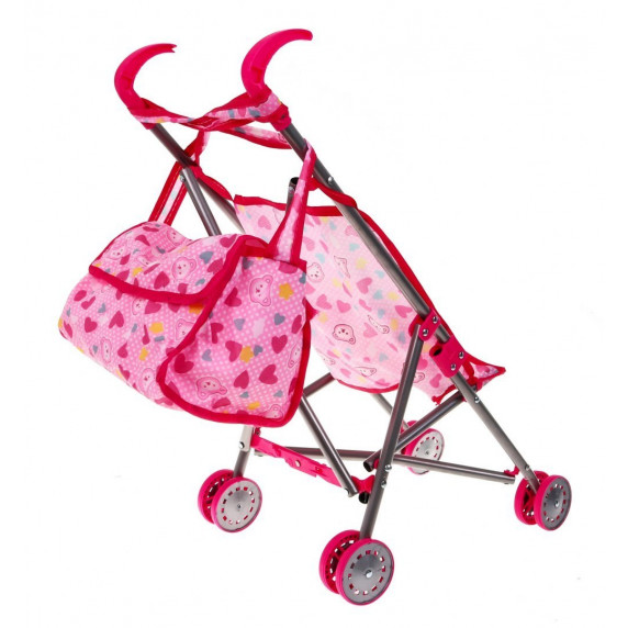 Pătuț de jucărie, cărucior și scaun de masă bebe - Inlea4Fun
