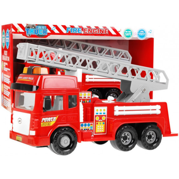 Inlea4fun  Camion de pompieri cu efecte luminoase și sonore