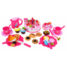 Tort feliabil pentru copii cu 80 de accesorii - Inlea4Fun SWEET CAKE - roz Preview
