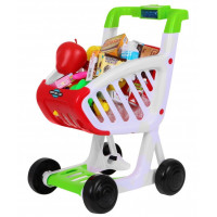 Coș de cumpărături pentru copii cu alimente - Inlea4Fun KIDS SUPERMARKET 