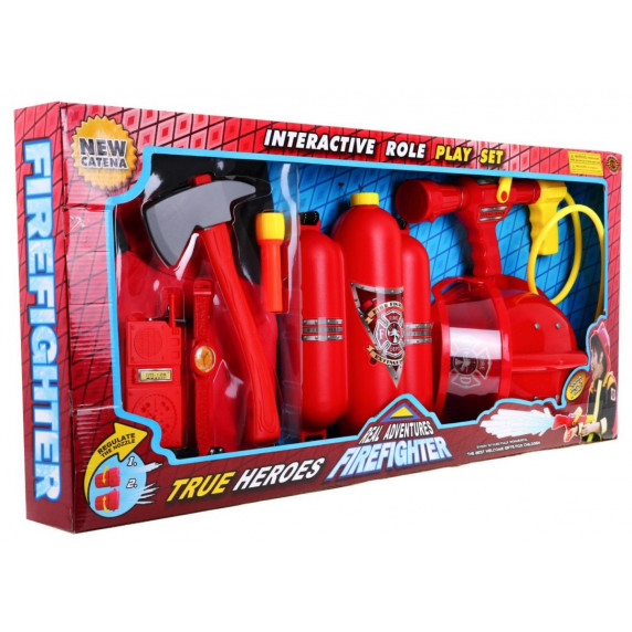 Costum de pompier  - roșu - Inlea4fun
