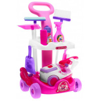 Set de curățenie pentru copii cu multe accesorii, Magical Inlea4Fun - roz-alb 