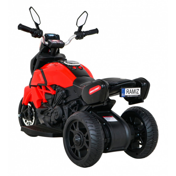 Motocicletă electrică cu 3 roți - Inlea4Fun Fast Tourist - roșu