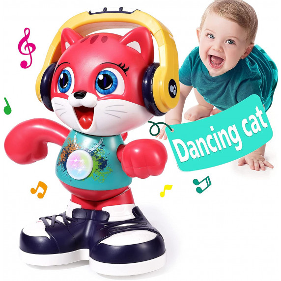 Pisică interactivă care dansează - HOLA Dancing Cat