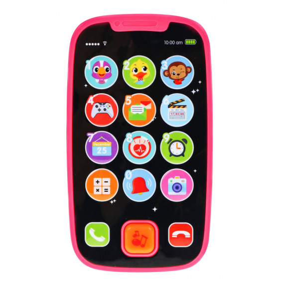 Telefon interactiv de jucărie - HOLA SmartPhone - roz