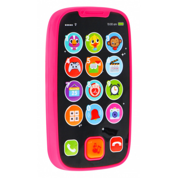 Telefon interactiv de jucărie - HOLA SmartPhone - roz