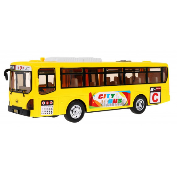 Autobuz de jucărie - galben - Inlea4Fun CITYBUS