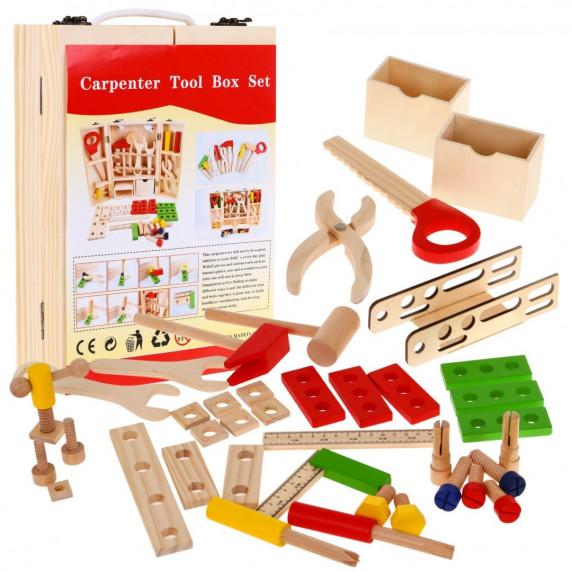 Set unelte de lemn în cutie Inlea4Fun