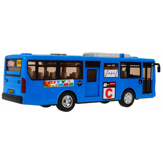 Autobuz de jucărie - albastru -  Inlea4Fun CITYBUS