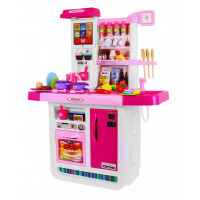 Bucătărie cu efecte sunet și lumini și multe accesorii, Delicous Dressing Inlea4Fun - roz 