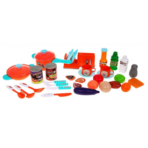 Bucătărie pentru copii din plastic - Inlea4Fun LITTLE CHEF - turcoaz