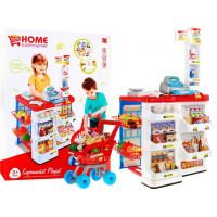 Stand supermarket cu cărucior pentru cumpărături - Inlea4Fun HOME SUPERMARKET 