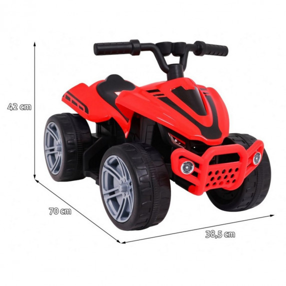 ATV electric pentru copii - Inlea4Fun QUAD Little Monster - roșu