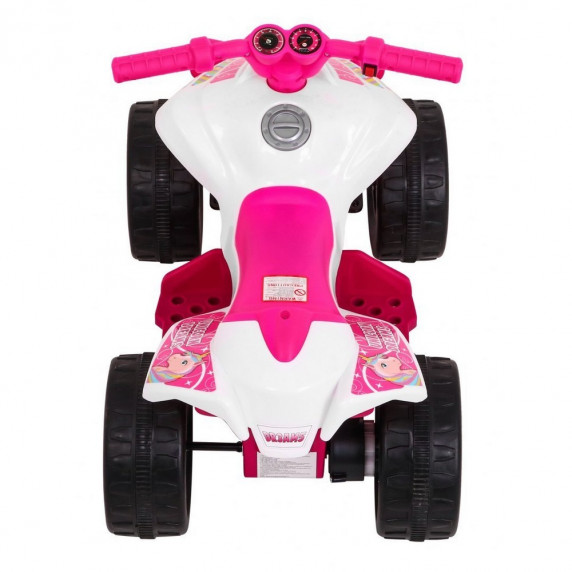 ATV electric pentru copii - Inlea4Fun QUAD Little Monster - roz