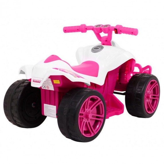 ATV electric pentru copii - Inlea4Fun QUAD Little Monster - roz
