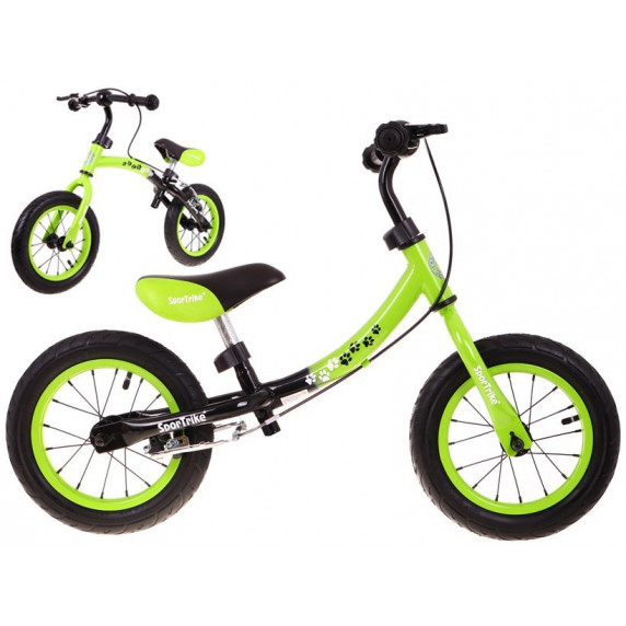 Bicicletă fără pedale - Inlea4Fun Boomerang 10"/12" - verde