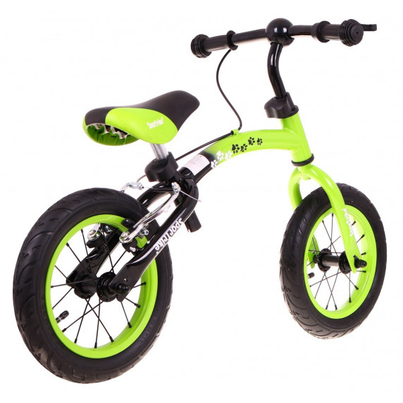 Bicicletă fără pedale - Inlea4Fun Boomerang 10"/12" - verde
