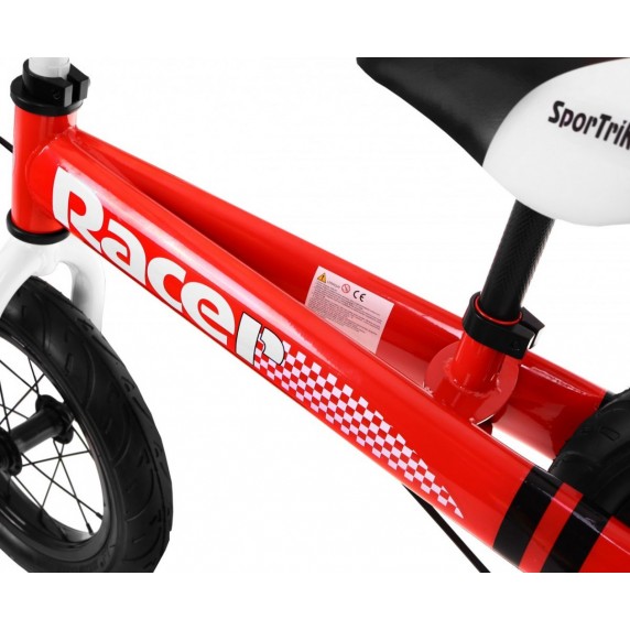 Bicicletă fără pedale - 12" Inlea4Fun Racer - roșu