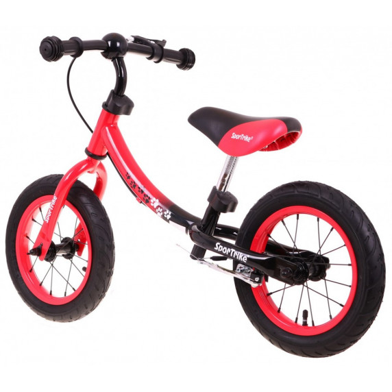 Bicicletă fără pedale - roșu - 10"/12" - Inlea4Fun Boomerang