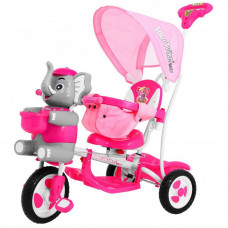 Tricicletă pentru copii - elefant - roz - Inlea4Fun Happy Elephant Preview