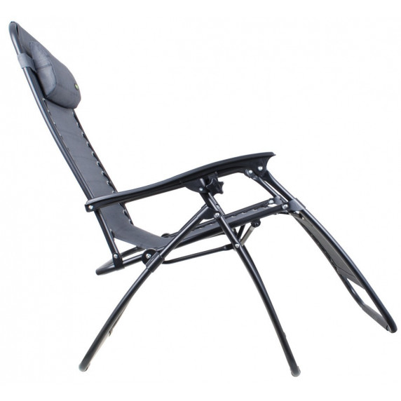 Șezlong / scaun plajă reglabil InGarden - gri
