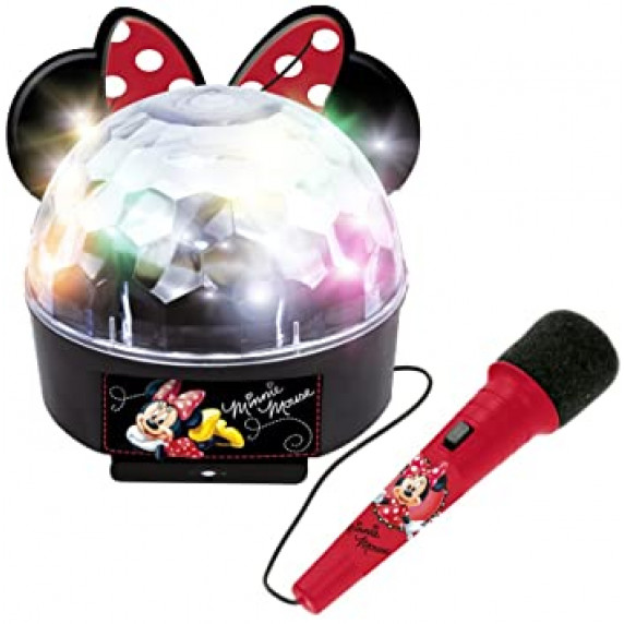 Glob disco mini cu microfon și lumină - Minnie Mouse - Reig