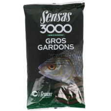 Amestec hrană pentru pești - 3000 Gros Gardons Noir 1 kg - Sensas 00232 