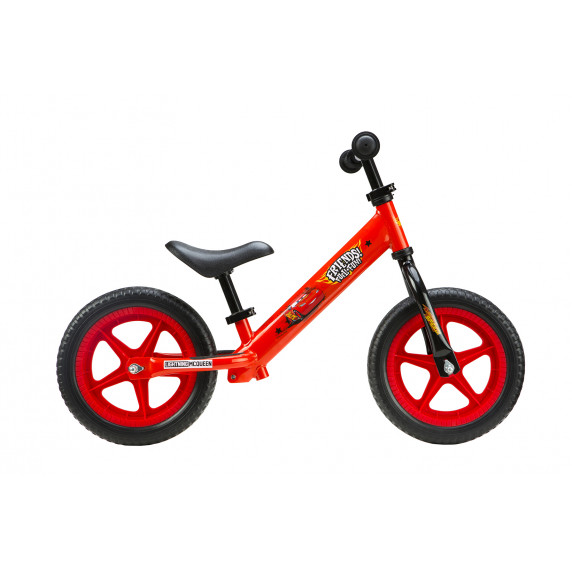 Bicicletă fără pedale - Disney Cars 12" - roșu