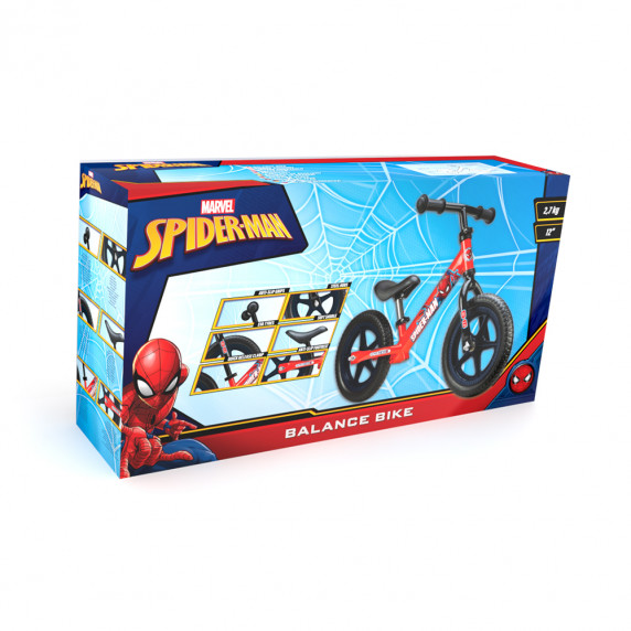 Bicicletă fără pedale - Marvel Spiderman 12"