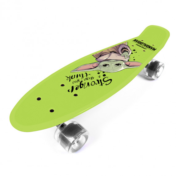 Skateboard - 55 x 14,5 x 9,5 cm - STAR WARS Grogu - Yoda